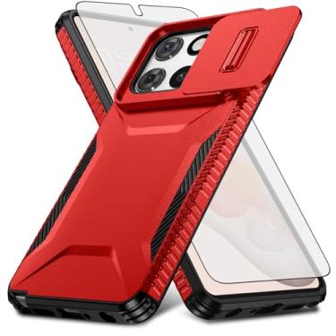 Imagem de Asuwish Capa de celular para Motorola Moto G Stylus 5G 2025 com protetor de tela de vidro temperado e capa de câmera deslizante fina, resistente, híbrida, à prova de choque, acessórios para celular G5