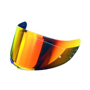 Imagem de BSTOP V14 Shield Substituição para MT V-14 Revenge 2 Rapide Pro Blade 2 SV Targo Capacete Visor Lente Uv Cut Moto Capacete Acessórios (Revo Deep Red-day useonly)