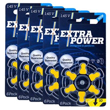 Imagem de 30 Pilhas Baterias 10 Pr70 Aparelho Auditivo Extra Power