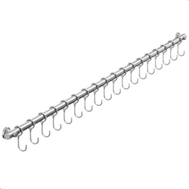 Imagem de Suporte De Cozinha Porta Talheres 100cm Com 18 Ganchos