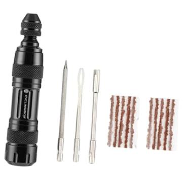 Imagem de KiBcsLic Kit de Reparo de Pneus Sem Câmara para Bicicleta - Acessórios, Peças de Reparo, Eficiência, Instalação Simples, Preto