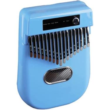 Imagem de Piano De Polegar Eletrônico Kalimba 17 Teclas - Kalimba/Piano/Guitarra/Guitarra Elétrica Quatro Modos De Comutação - Alto-falante Bluetooth Embutido - Função De Acompanhamento,Azul,Collector88