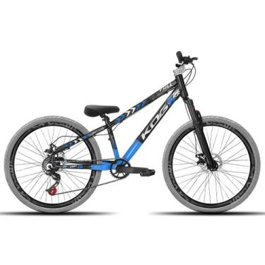 Imagem de Bicicleta aro 26 KOG Freeride, Preto, Azul 5