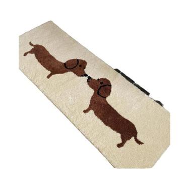 Imagem de Tapete Lavável Branco Para Banho De Animais De Estimação Com Estampa D