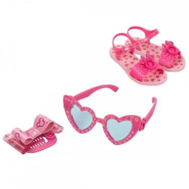 Imagem de Sandalia Grendene Kids 23081 Minnie Dress Like Infantil, Rosa, 30