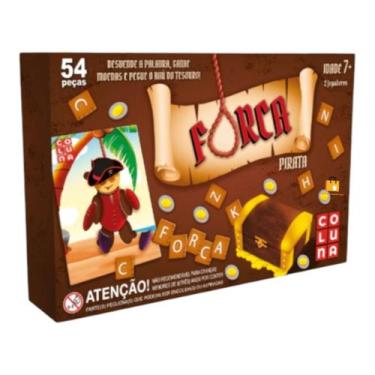 Imagem de Brinquedo Pedagógico Educativo Jogo De Tabuleiro Jogo Da Forca Do Pira