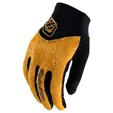 Imagem de Troy Lee Designs Yellow/Black Sz M Ace 2.0 Panther Women's Motorcycle Glove
