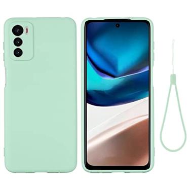 Imagem de HONGYAN Capa de telefone Para Motorola Moto G42 Pure Color Liquid Silicone à prova de choque Capa protetora