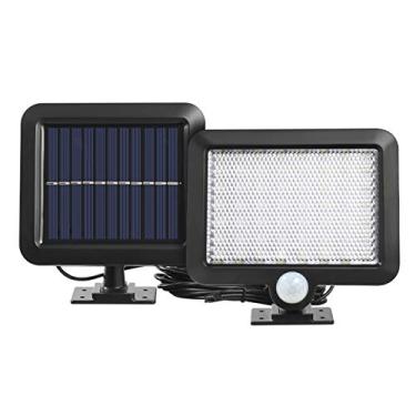 Imagem de HOLPPO Luminária de parede para ambientes externos COB 120 LED luz solar sensor de movimento ao ar livre luz de parede impermeável lâmpada de jardim de emergência Caminho de jardim