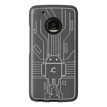 Imagem de Cruzerlite Capa para Moto G5 Plus, capa de TPU Bugdroid Circuit para Motorola Moto G5 Plus - embalagem de varejo - transparente