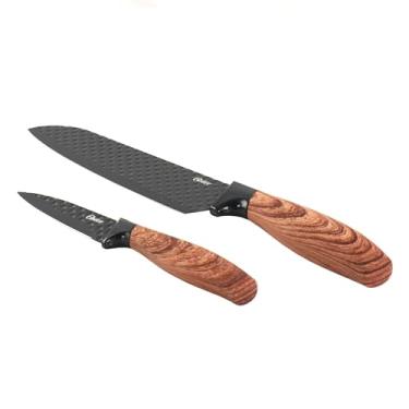 Imagem de Jogo de Facas 2 Peças Aço Inox Lâmina Preta Gunderson Oster