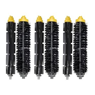 Imagem de 3 conjuntos de cerdas de substituição e escova batedora flexível compatíveis com iRobot Roomba 600 e 700 séries 614 618 630 635 640 645 650 652 655 660 665 670 671 675 680 690 690 2 694 Robô 695 760