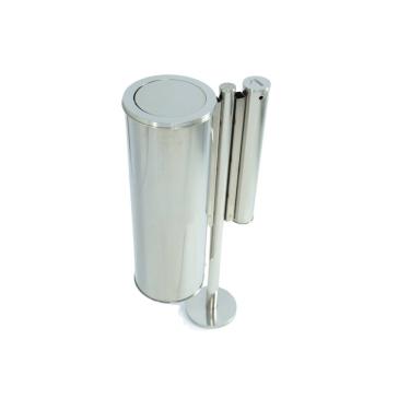 Imagem de Lixeira Externa Individual com Bituqueira 50L Basculante