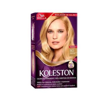 Imagem de Tinta de Cabelo Koleston Louro Claro 80, Louro Claro
