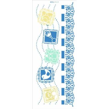 Imagem de Stencil Pintura Infantil Renda Brinquedos 2949 17x42 Opa