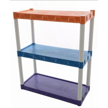Imagem de Estante Plastica Modular Colorida Com 3 Prateleiras