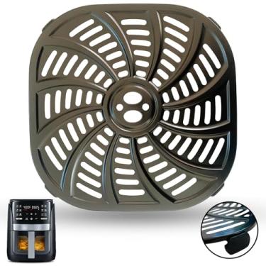Imagem de GSZN 6QT Air Fryer Placa de grelha de substituição para fritadeiras de ar de janela digital Gourmia GAF616, grelha de grelha premium, bandeja de prateleira para fritadeira a ar Gourmia 6QT, lavável na