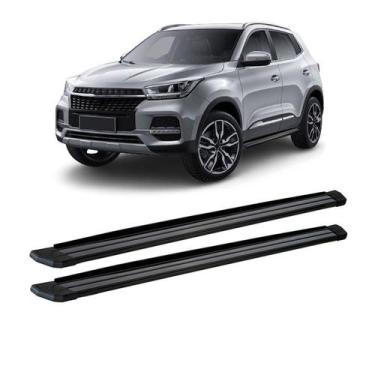 Imagem de Estribo Tiggo 5X 2019 2020 2021 2022 Preto Aluminio Slim - CCF