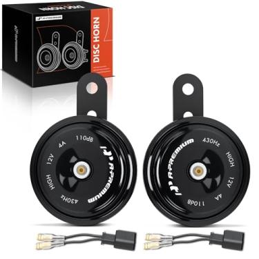 Imagem de A-Premium Buzina de carro elétrico de 2 peças compatíveis com Volkswagen Jetta, Passat, Santana, Bora e Mercedes-Benz E200, S350, S450, S600, S500, CL600 e Audi A4, Q5, A6, A3, Q3, A8, A5, A1, Q7 e