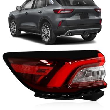 Imagem de Lanterna traseira externa compatível com Ford Escape 2023 2024 com lâmpadas lado esquerdo do motorista conjunto PJ6Z-13405-A