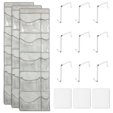 Imagem de FALESOUL 3 organizadores semanais de roupas para crianças, de segunda a sexta-feira a semana, organizador de armário para pendurar roupas, 5 prateleiras de grande capacidade, armazenamento de roupas