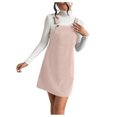 Imagem de Minivestido Pinafore Overall Milumia Corduroy Dusty Pink XS