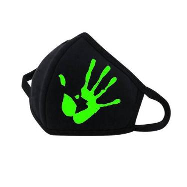 Imagem de Máscaras de proteção facial anti-cuspir de noctilucência lavável para 