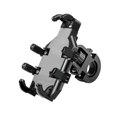 Imagem de Suporte universal para celular para motocicleta e bicicleta - Suporte de guidão com amortecimento de vibração com estabilização de câmera, compatível com iPhone, Samsung e todos os smartphones de 4,7