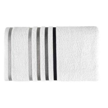 Imagem de Toalha de Banho Karsten King Lumina 86x150, UN, BRANCO-CINZA