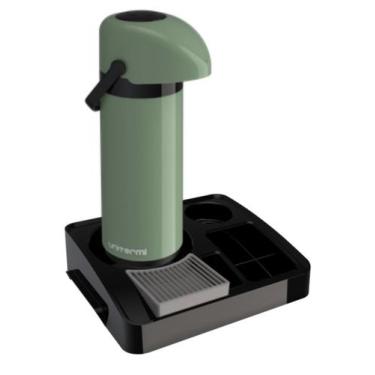 Imagem de Kit Bandeja de Café Organizadora Garrafa Térmica 1L Verona Cantinho Ca