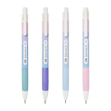 Imagem de Kit com 4 Canetas Esferográfica Dolce Color RT CiS Ponta 0.4mm Conjunto Escolar Colorido Vibrante