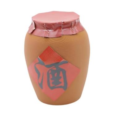 Imagem de harayaa Miniatura de jarro de vinho chinês para casa de bonecas, acessórios de arte e artesanato para pub, miniaturas de cenários e figuras de ação, Xl