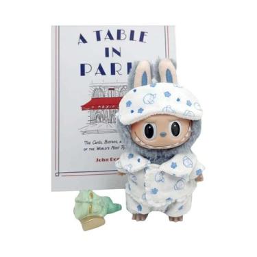 Imagem de Pijamas Mini Kawaii Labubu Com Máscara Para Os Olhos 15-17cm, Acessóri