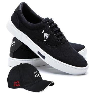 Imagem de Kit Sapatênis Polo Joy Casual Masculino + Boné Dia a Dia-Masculino