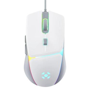 Imagem de Mouse Gamer Fortrek Rgb Crusader 12800dpi Branco White Edition