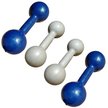 Imagem de Halteres Emborrachado Par De 2 E 5 Kg