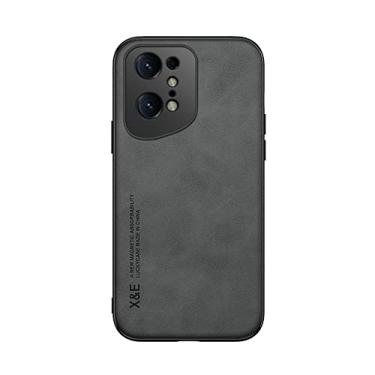 Imagem de Kepuch Silklike Capa para Oppo Find X5 Pro - Case Placa de Metal Embutida para Oppo Find X5 Pro - Preto