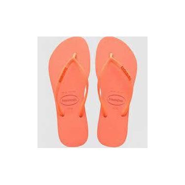 Imagem de Chinelo Havaianas Slim Gliter Neon Coral