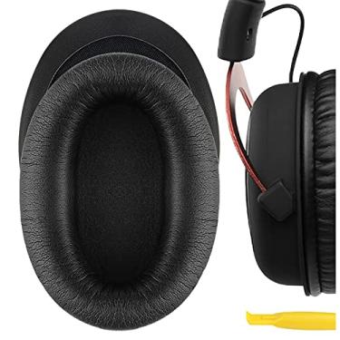 Imagem de Geekria Almofadas auriculares de substituição QuickFit compatíveis com HyperX Cloud III, Cloud II, Cloud II para jogos, almofadas auriculares (preto)