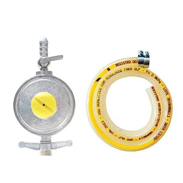 Imagem de regulador registro 2kg inmetro gás botijão mang pvc 5 metros