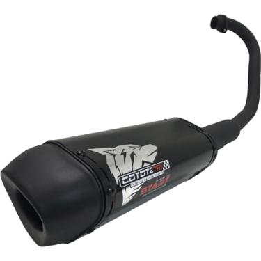 Imagem de Escapamento Coyote Modelo START Mini-Tri Alumínio - DK 150 ano 2020 em Diante - Preto/Black