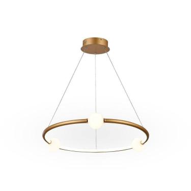 Imagem de Pendente Arco LED 40W Dourado - Globos de Vidro