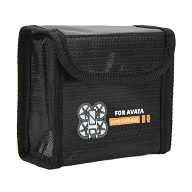 Imagem de Saco à Prova de Explosões à Prova de Fogo da Bateria, Fibra à Prova de Fogo Resistente Ao Calor Exterior do Saco Seguro Seguro Seguro da Bateria (2 Bateria)