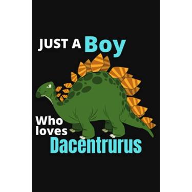 Imagem de Just a boy who loves dinosaurs 120 pages college ruled notebook: 6x9 book covers for paperbacks
