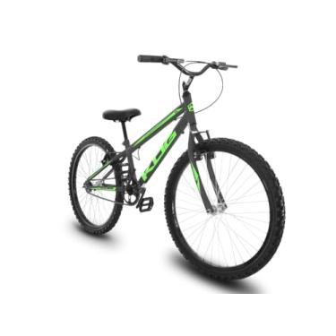 Imagem de Bicicleta Infantil Masculina Aro 24 KOG Alumínio Rebaixada,Grafite Verde