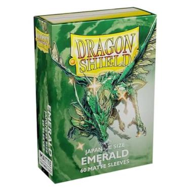 Imagem de Dragon Shield – Sleeves: Dragon Shield Matte Japanese Emerald 60 CT - Japanese Size Card Sleeves - Yu-Gi-Oh! Card Sleeves Smooth & Tough - Compatible with Yu-Gi-Oh!