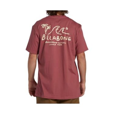 Imagem de Billabong Camiseta masculina estampada de manga curta, Poeira rosa Lounge, XXG