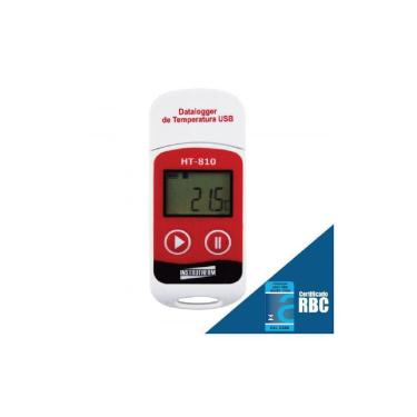 Imagem de Datalogger Digital Temperatura 32000 Dados Termômetro Medição °C °F Usb Windows Ht-810...