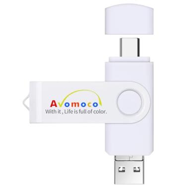 Imagem de Avomoco Bastão de backup de fotos 3 em 1 de 512 GB para telefones celulares com porta TipoC/USB C e micro, tablets. Compatível com iPhone 15, 15Pro, Promax e Samsung, LG, Google, Hua Wei, Moto, One