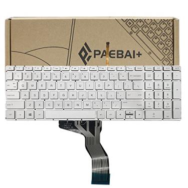 Imagem de PAEBAI+ Retroiluminação de substituição para teclado de laptop HP 15-BS 15-CC 15-CD 15-CB 15-BW 15-CK 15-BU 15-EF 250 G6 255 G6 256 G6 258 G6 US Layout